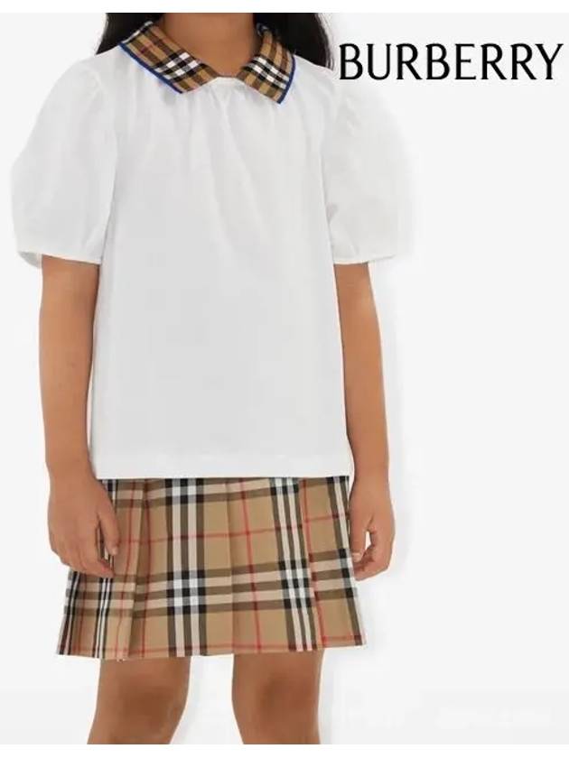 Kids Skirt 8073001ARCHIVEBEIGE Beige - BURBERRY - BALAAN 6