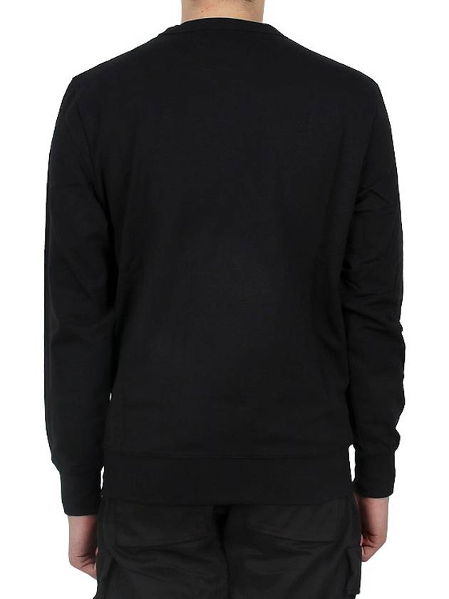 Logo Patch Cotton Sweatshirt Black - CP COMPANY - BALAAN 5