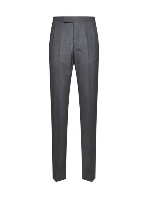 Super 120S Twill Classic Backstrap Trouser Pants Medium Grey - THOM BROWNE - BALAAN 2