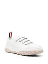 Vitello Calf Court Low Top Sneakers White - THOM BROWNE - BALAAN 2