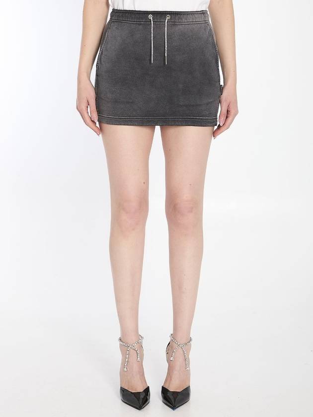 Mini skirt with crystals - ALEXANDER WANG - BALAAN 1