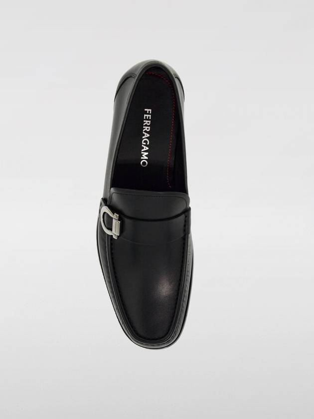 Gancini Calfskin Loafers Black - SALVATORE FERRAGAMO - BALAAN 5