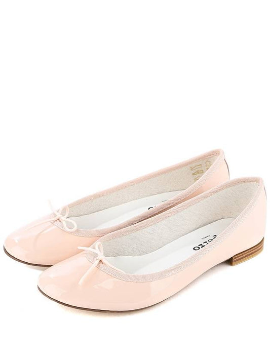 Women's Cendrillon Leather Ballerinas Flat Glossy Pink - REPETTO - BALAAN 2