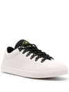 S0101 Logo Lace-Up Leather Low Top Sneakers White - STONE ISLAND - BALAAN 4