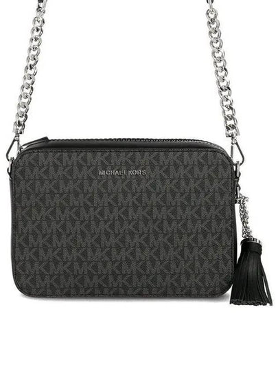 Ginny Medium Logo Cross Bag Black - MICHAEL KORS - BALAAN 2