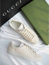 Ace GG Embossed Low Top Sneakers White - GUCCI - BALAAN 3