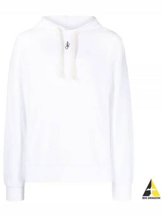 Anchor Embroidery Hoodie White - JW ANDERSON - BALAAN 2