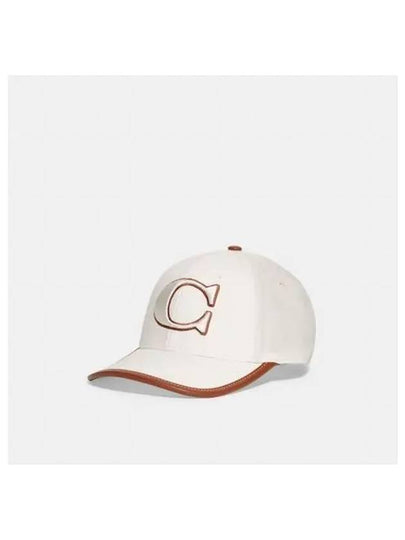 Embroidered Logo Ball Cap White - COACH - BALAAN 2