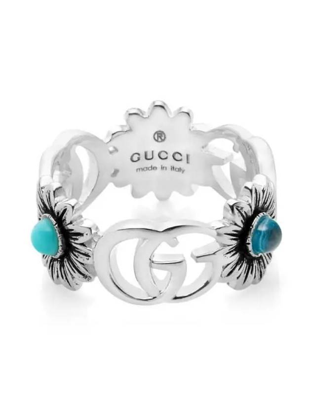 Double G Mother Of Pearl Ring Silver - GUCCI - BALAAN 3