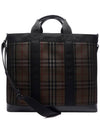 Men's Ormond Check Tote Bag Brown - BURBERRY - BALAAN 2