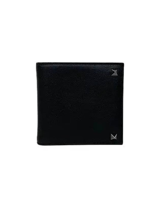 Rockstud Half Wallet Black - VALENTINO - BALAAN 2