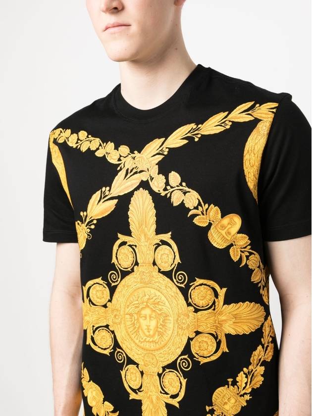 Machera Baroque Short Sleeve T-Shirt Black - VERSACE - BALAAN 5