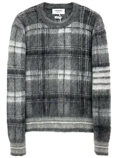 Tartan Mohair Knit MKA487F - THOM BROWNE - BALAAN 1