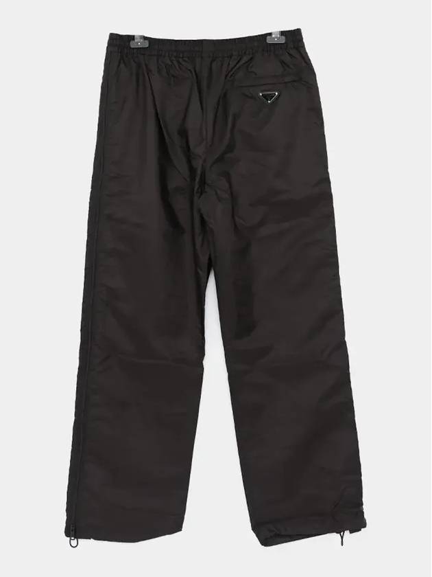 Triangle Logo Re-Nylon Track Pants Black - PRADA - BALAAN 3