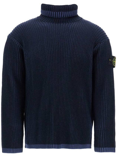 Vanish Full Rib RWS Wool Knit Top Navy - STONE ISLAND - BALAAN 2