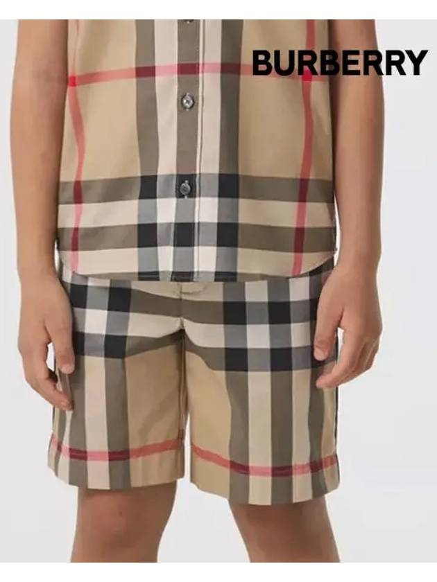 Kids Vintage Check Shorts Beige - BURBERRY - BALAAN 6