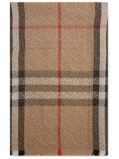 Jacquard Check Pattern Scarf Beige - BURBERRY - BALAAN 2