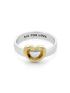 Radiant Two-Tone Sliding Heart Ring Gold Silver - PANDORA - BALAAN 3