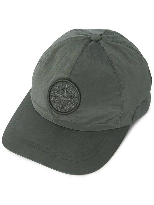 Logo Patch Ball Cap Khaki - STONE ISLAND - BALAAN 2