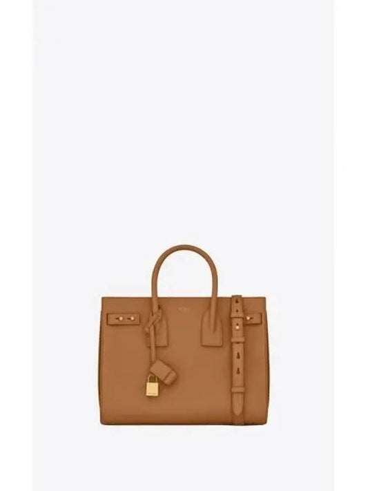 Sac De Jour Grain Leather Small Tote Bag Cinnamon - SAINT LAURENT - BALAAN 2