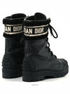 D Major Calfskin Lambskin Wool Worker Boots Black - DIOR - BALAAN 6