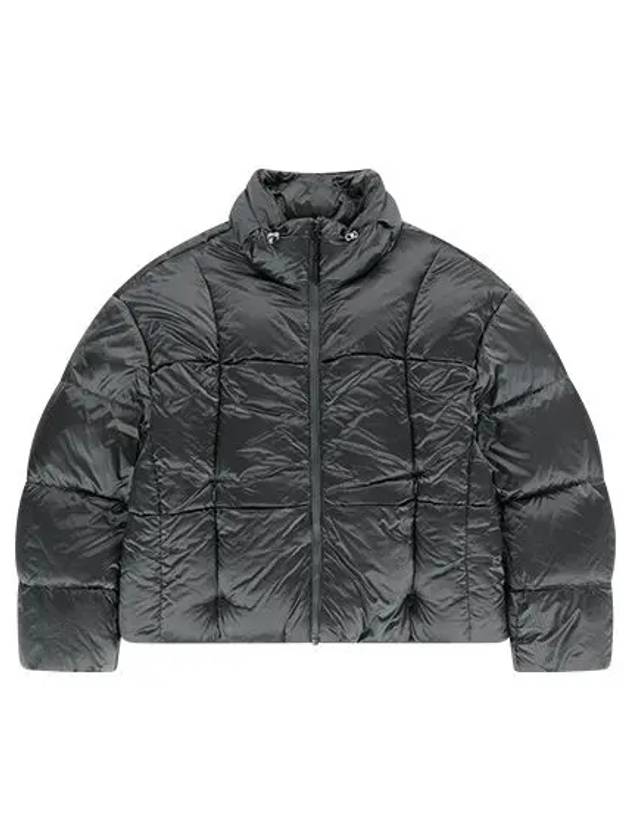 Women Fade Goose Down Short Puffer Charcoal - OFFGRID - BALAAN 6