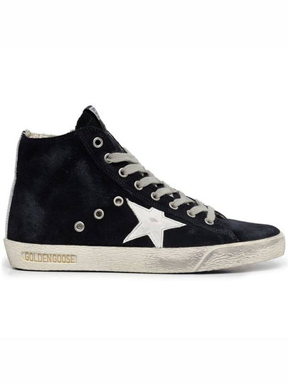 Leather Francy High Top Sneakers Night Blue - GOLDEN GOOSE - BALAAN 2