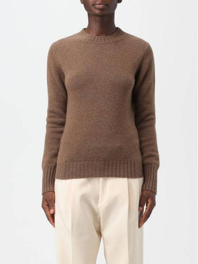 Omelia Cashmere Knit Top Brown - MAX MARA - BALAAN 2