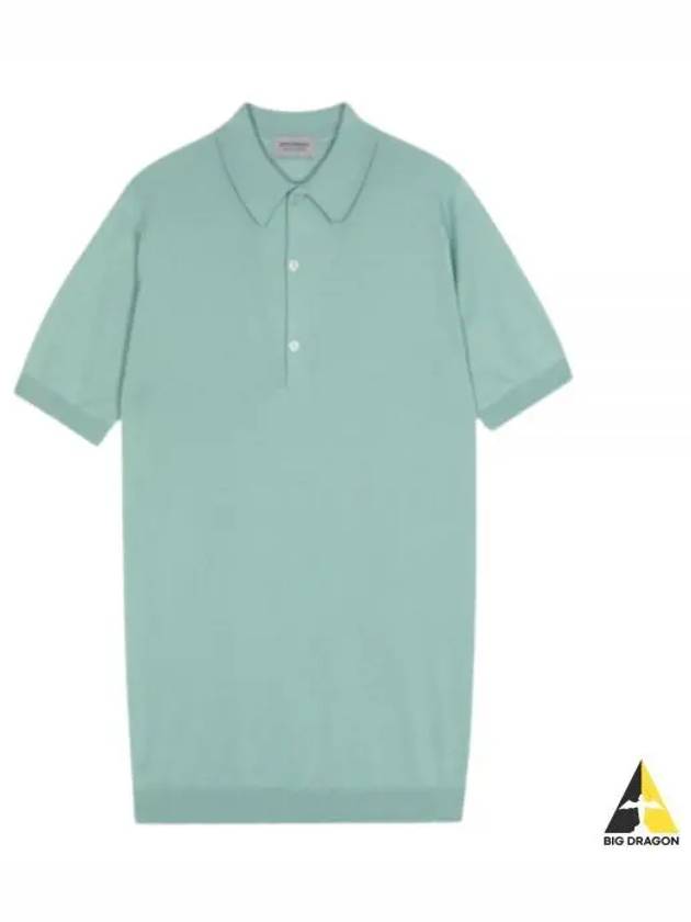 24 Adrian Mint Polo Knit - JOHN SMEDLEY - BALAAN 1