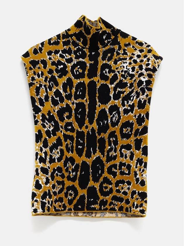 leopard print sleeveless - ALAIA - BALAAN 2