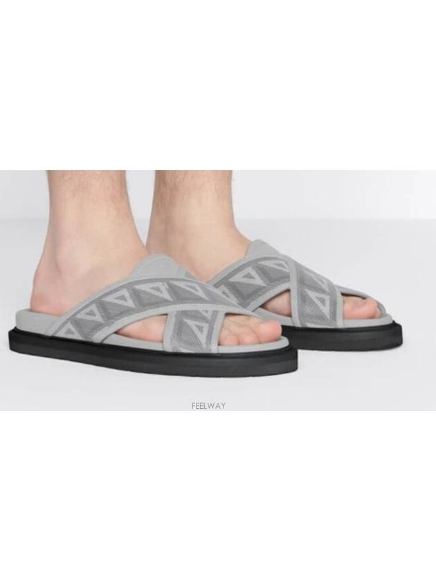 Aqua CD Diamond Sandals Grey - DIOR - BALAAN 4