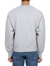 Cotton Heart Logo Sweatshirt Grey - AMI - BALAAN 5