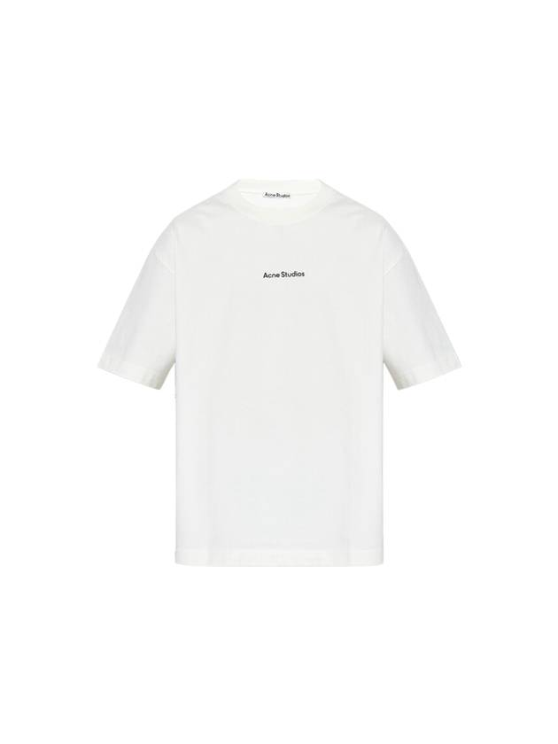 Stamp Logo Cotton Short Sleeve T-Shirt White - ACNE STUDIOS - BALAAN 2