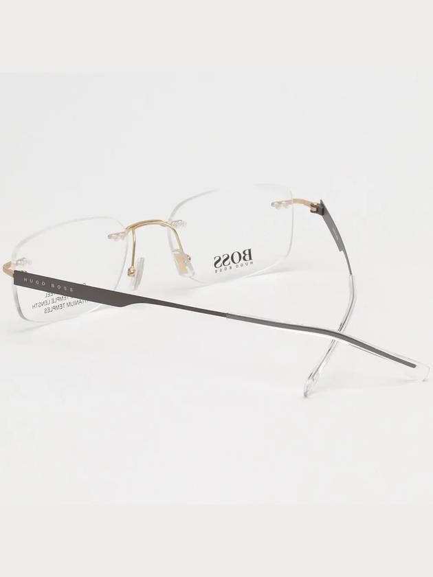 Hugo Boss glasses frame BOSS1265C AOZ ultralight rimless titanium temple adjustment - HUGO BOSS - BALAAN 4