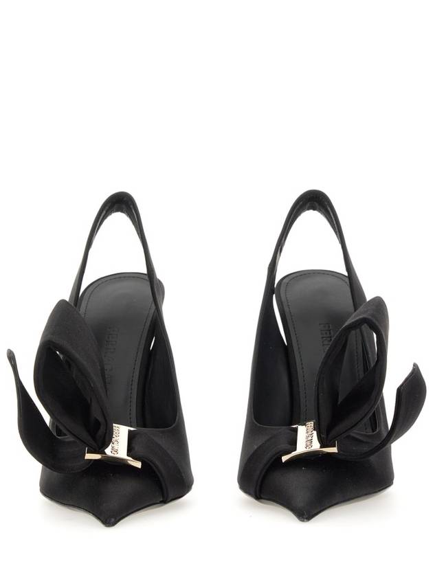 SANDAL WITH ASYMMETRICAL BOW - SALVATORE FERRAGAMO - BALAAN 4