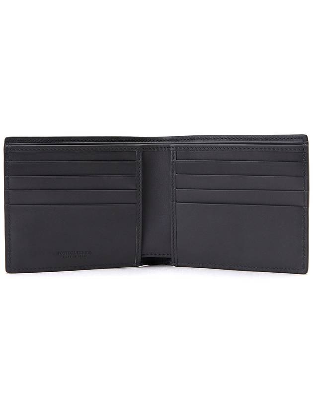 Intrecciato Weaving Half Wallet Dark Grey - BOTTEGA VENETA - BALAAN 5