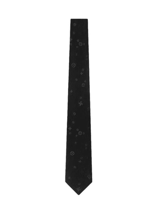 LV Starry Night Silk Tie Black - LOUIS VUITTON - BALAAN 1