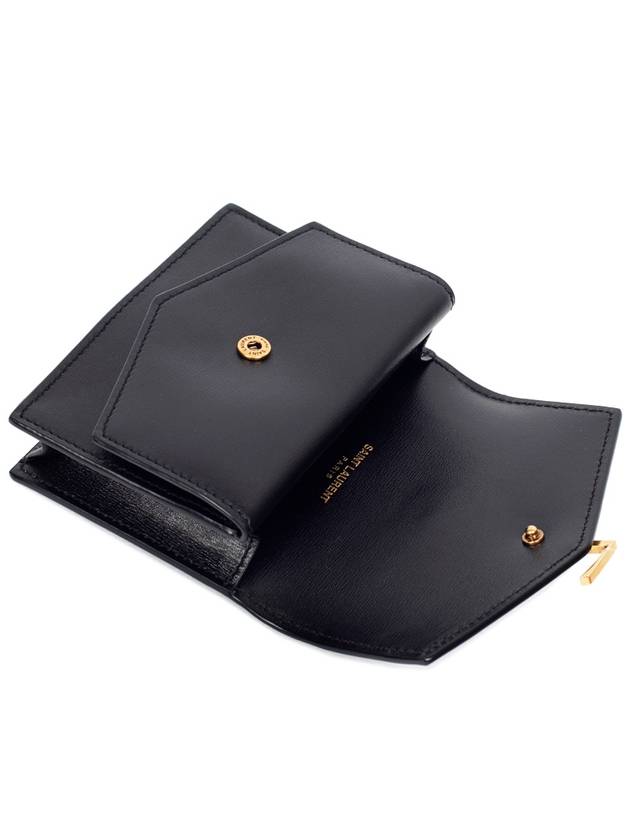 Sulpice Card Half Wallet 553560 02G0W 1000 Black - SAINT LAURENT - BALAAN 4