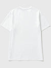 Maison Kitsune FOX Gray Patch T Shirt White GM00118KJ0008 WH - MAISON KITSUNE - BALAAN 3