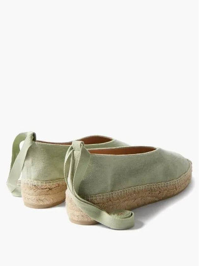 Castaner Gea 20 Canvas Jute Espadrille Loafer Green - CASTANER - BALAAN 2