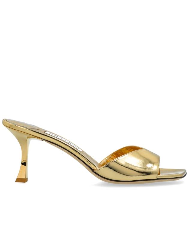 Jimmy Choo Heeled Mules Skye, Women's, Gold - JIMMY CHOO - BALAAN 1