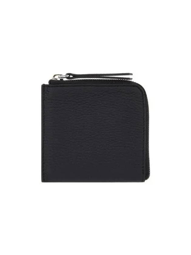 4 Stitch Zipper Around Wallet Black - MAISON MARGIELA - BALAAN 1