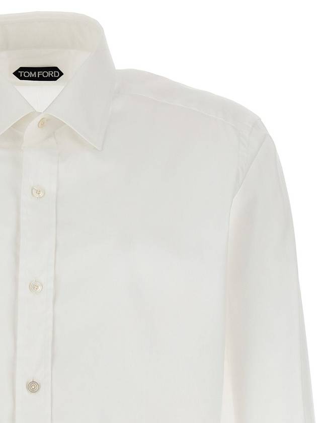 Tom Ford Cotton Poplin Shirt - TOM FORD - BALAAN 3