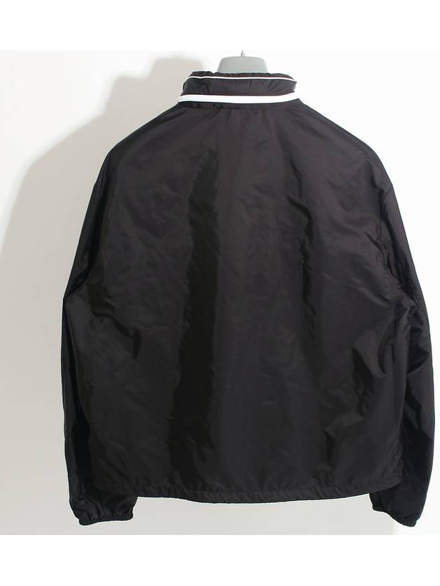 Re-Nylon Zip-Up Jacket Black - PRADA - BALAAN 3