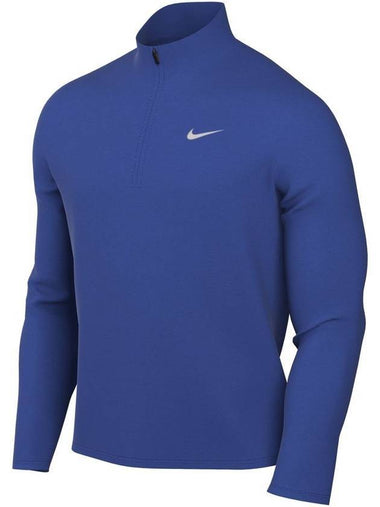 Men's Dry Fit Pacer Half Zip Long Sleeves T Shirt Blue - NIKE - BALAAN 1