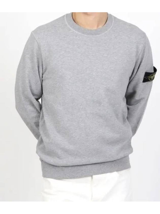 Wappen Patch Garment Dyed Sweatshirt Grey - STONE ISLAND - BALAAN 2