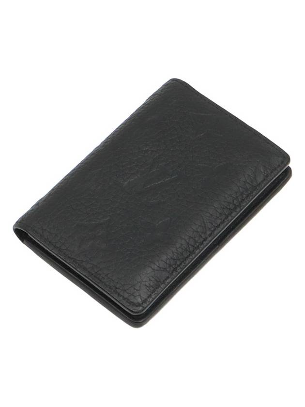 Black Taurillon Empreinte Leather Pocket Organizer Card Holder - LOUIS VUITTON - BALAAN 5