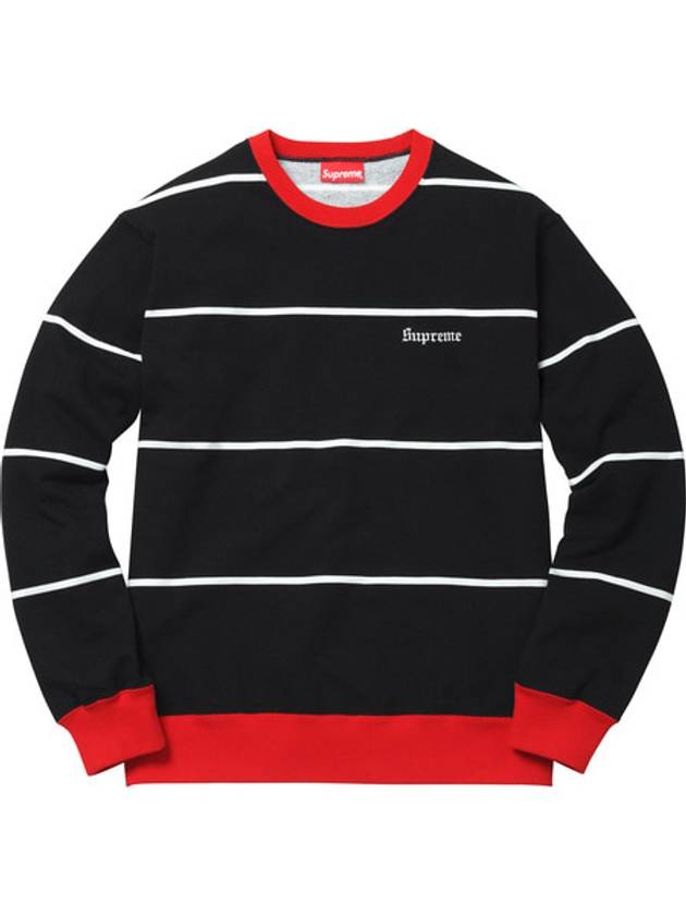 Striped Crewneck Black Striped Crewneck Black - SUPREME - BALAAN 1