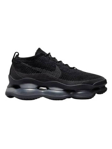 Air Max Scorpion Flyknit Low Top Sneakers Black - NIKE - BALAAN 1