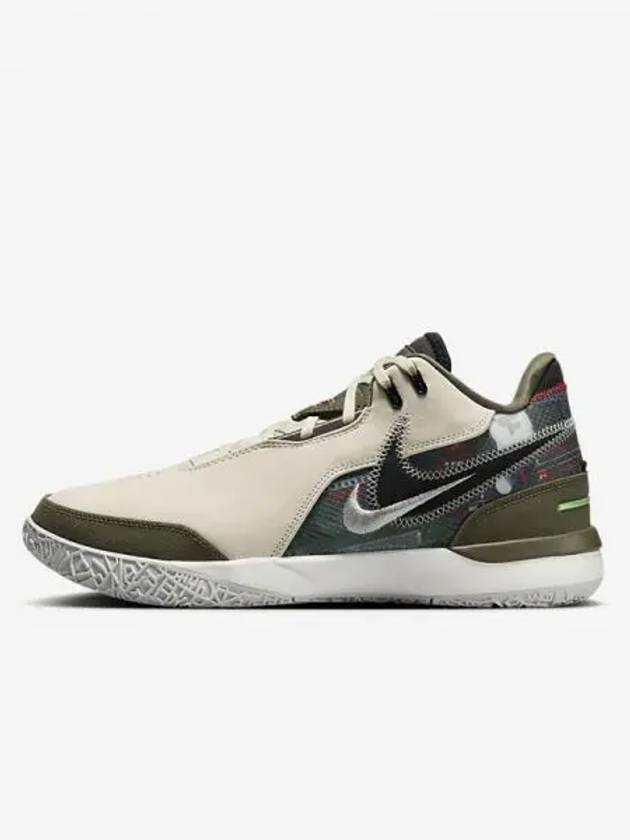 LeBron NXXT Zen AMPD EP x FaZe Basketball Shoes Light Cream Medium Olive Metallic Silver Black HF0716 200 735788 - NIKE - BALAAN 1